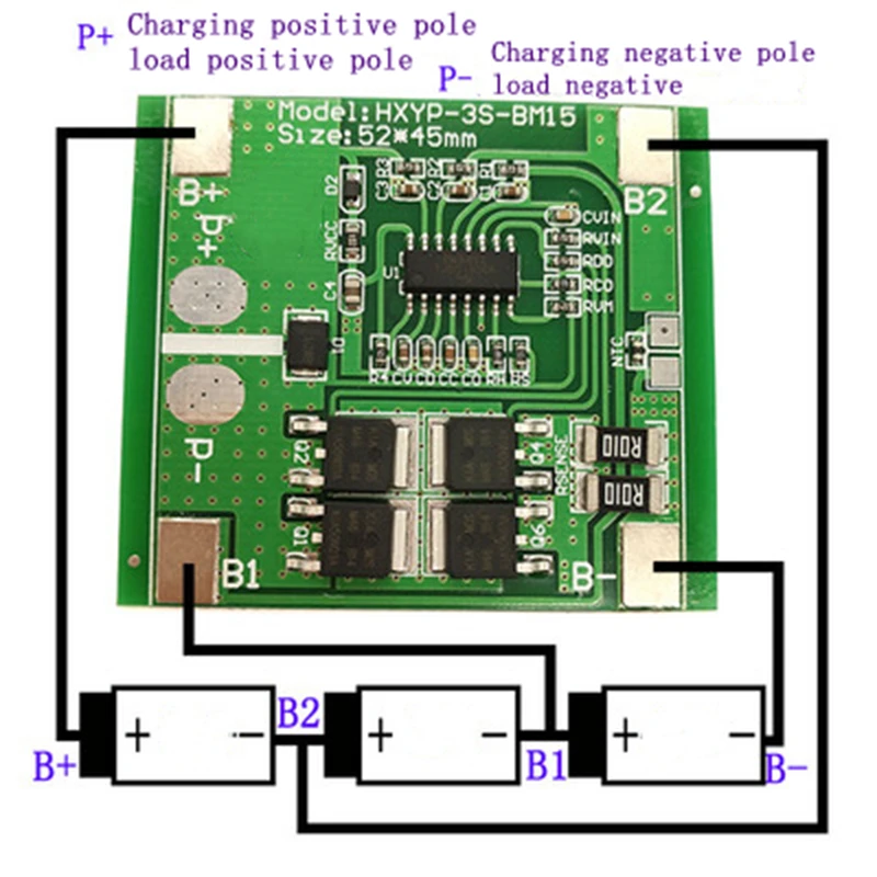 BMS 3S 8A/10A/15A/25A/30A/40A баланс литий-ионный аккумулятор Защитная плата