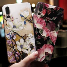 Силиконовый чехол с розами для huawei P20 Lite P30 Pro P10 mate 10 20 Lite Honor 8A Pro 8X10 Play P Smart Y9 Y6 Pro Y7 чехол