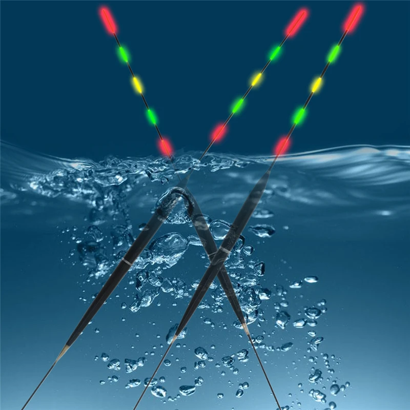Светодиодный светильник рыболовные поплавковые снасти Электрический поплавок светящийся ночной Светильник океанские Аксессуары для рыбалки с батареей 30-34 см