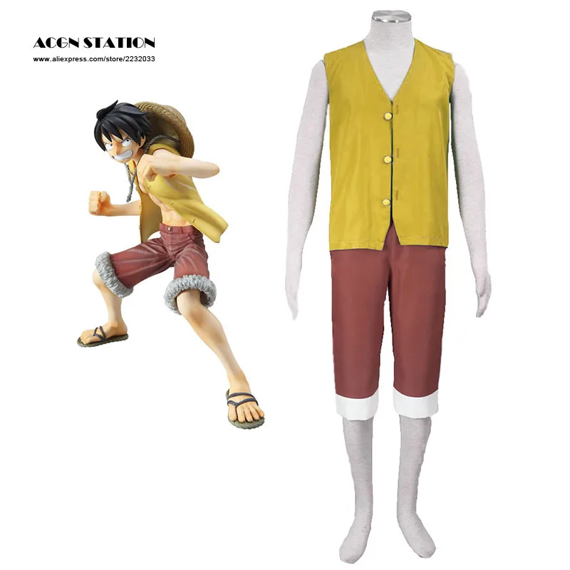 

Yellow One Piece Luffy Cosplay Costume