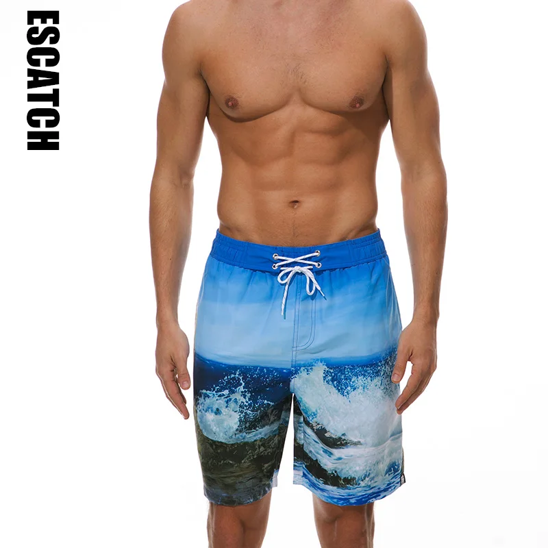 Брендовые мужские пляжные шорты быстросохнущие летние шорты с принтом пляжные мужские шорты для серфинга мужские шорты для плавания - Цвет: Rocks