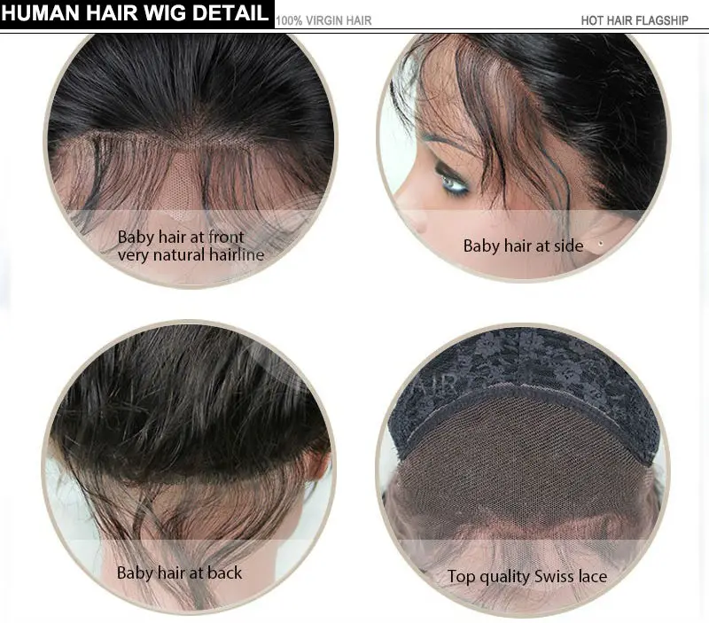 Unprocessed virgin brazilian lace front wigs glueless full lace human hair wigs top quality 130% density body wave lace wigs (3)