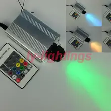 Волокно оптический источник света rgb led свет двигатель Беспроводной RF Remote Multi-режим изменение цвета для оптических Волокно освещения украшения