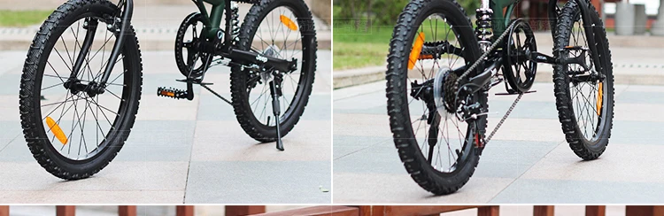 Flash Deal LOVELION 20 Inch Wheel Carbon Steel Frame 6 Speed Folding Mountain Bike Outdoor Sport Downhill Bicicleta Bmx Mtb Bicycle 45