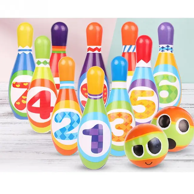 Best Price Durable Foam Sports PU Cotton Play Games Soft Children Funny House Gift Kids Bowling Set Indoor Mini Preschool Simple to use Toy