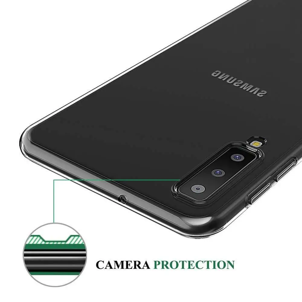 360 Degree Full Body Clear Soft Case Cover on sfor Samsung A10 A20 A30 A50 A40 M10 A40S Transparent Full Protection Silicon Capa (4)