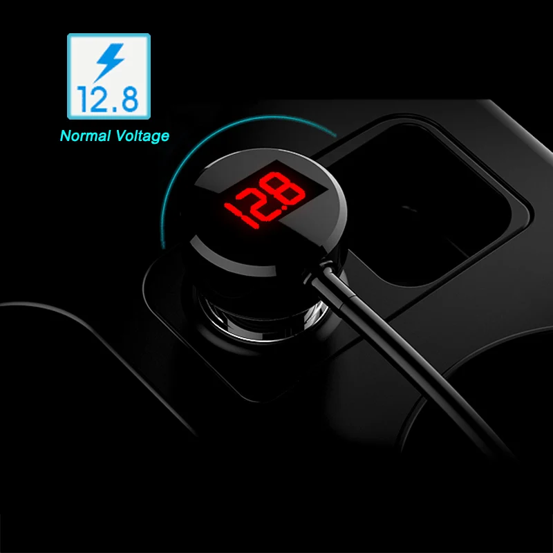 12 V-24 V 3.1A светодиодный Автомобильный USB Зарядное устройство переходник Прикуриватель разъем для iPhone Xiaomi huawei MP3 DVR автомобильные аксессуары
