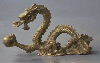 

Old Chinese Dynasty Palace Bronze Wealth Feng Shui 12 Zodiac Year Dragon Statue
