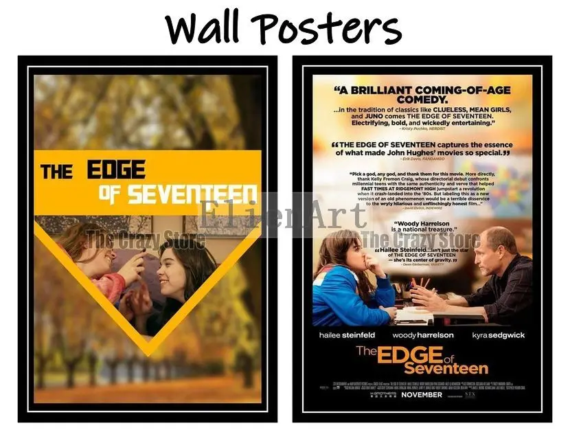

The Edge of Seventeen Movie Home Decorative Painting White Kraft Paper Poster 42X30cm