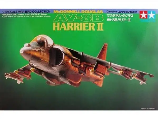 AV-60721 1/72 8 b harrier вертикального взлета самолет и посадки истребитель