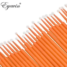 Eyewin 100 шт./лот, микро прочный одноразовый индивидуальный набор для наращивания ресниц, аксессуары, щетка для туши, инструмент для очистки ресниц