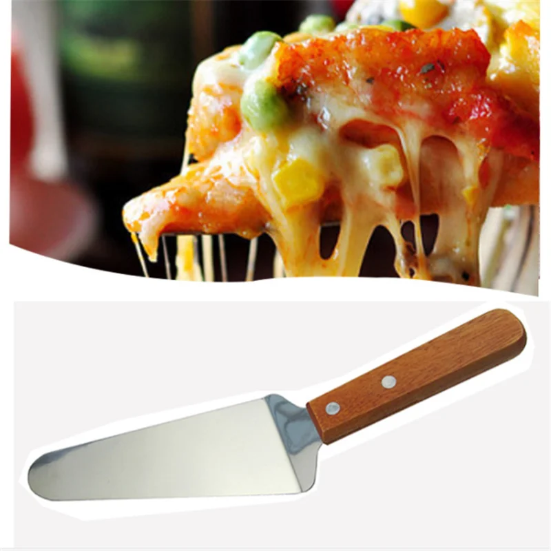 

BXLYY 2019 Hot Wooden Handle Pizza Knife Baking Tool Kitchen Biscuit Cake Shovel Cake Decoration Tool Baking Dish for Baking.7z