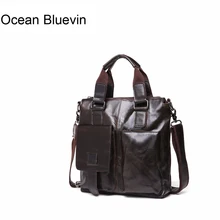 Новая горячая распродажа, кожаная мужская сумка, повседневная мужская сумка через плечо, бизнес сумка для компьютера, первый слой, кожаная модная сумка