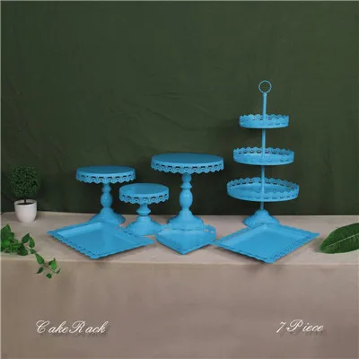 6 шт-18 шт кекс стенд посуда форма для выпечки приспособления для выпечки тортов жаропрочная посуда набор вечерние столовые приборы - Цвет: Blue