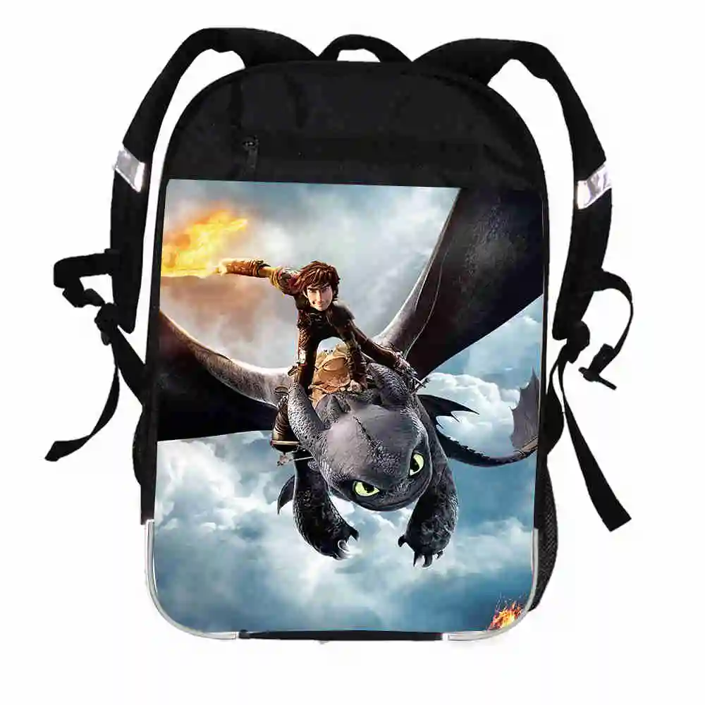 How To Train Your Dragon Printing Backpack Causul Boys Girls School