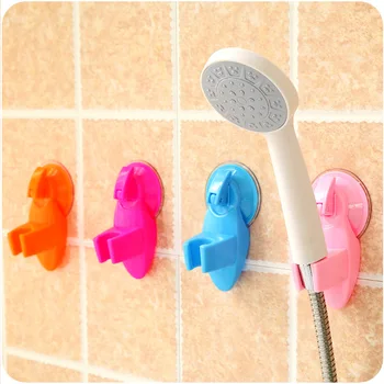 

Creative Strong Sucker Shower Holder Shower head Stand Rack Holder Bathroom Storage Holder Hanger Plastic Storage Sucker Rack