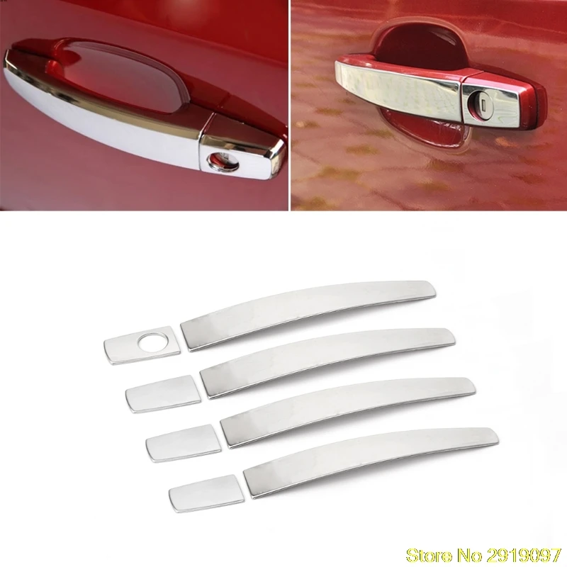 Buy 8 Pcs Stainless Steel Door Handle Cover Trim For