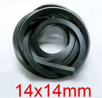 

14x14mm 14mm Fluorine rubber strip,fluororubber sealer,FKM FPM Viton sealing strip oil acid and alkali resistance heat-resistant