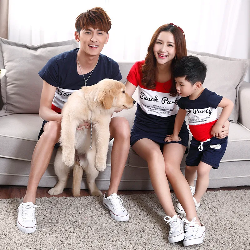 

2018 summer T-shirt mother and daughter son clothes matching family clothing family look