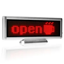 4set/lot 12V car mini led matrix display board with single red