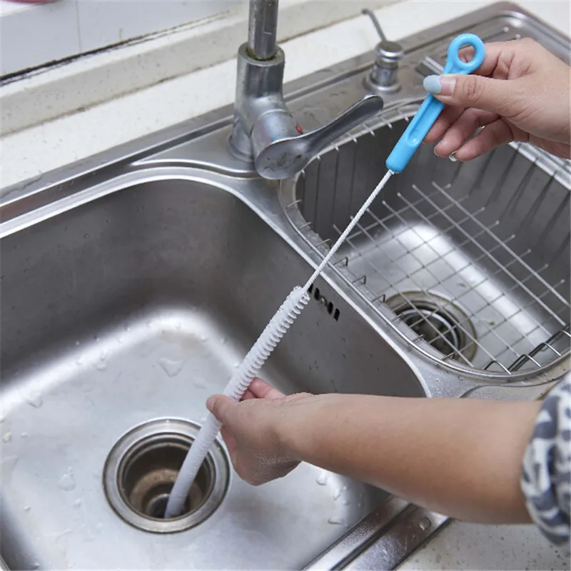 

1 Pcs Sewer Cleaning Brush Home Bendable Sink Tub Toilet Dredge Pipe Snake Brush Tools Creative Bathroom Kitchen Accessories