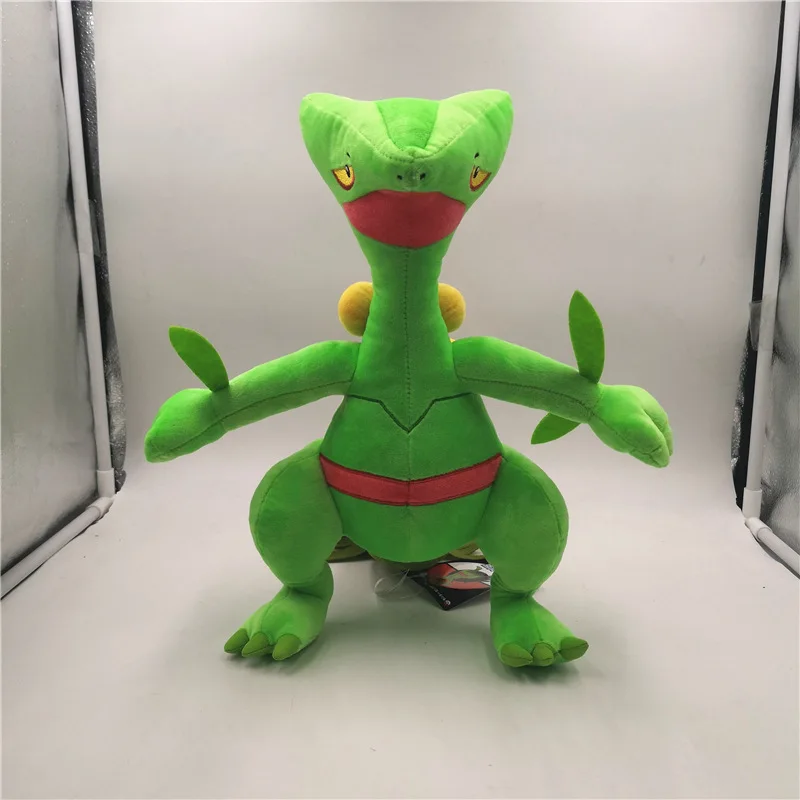 Персонажи аниме Treecko Evolution grovile Sceptile Mega Sceptile pkm Мягкие плюшевые игрушки подарки для детей - Цвет: 33cm