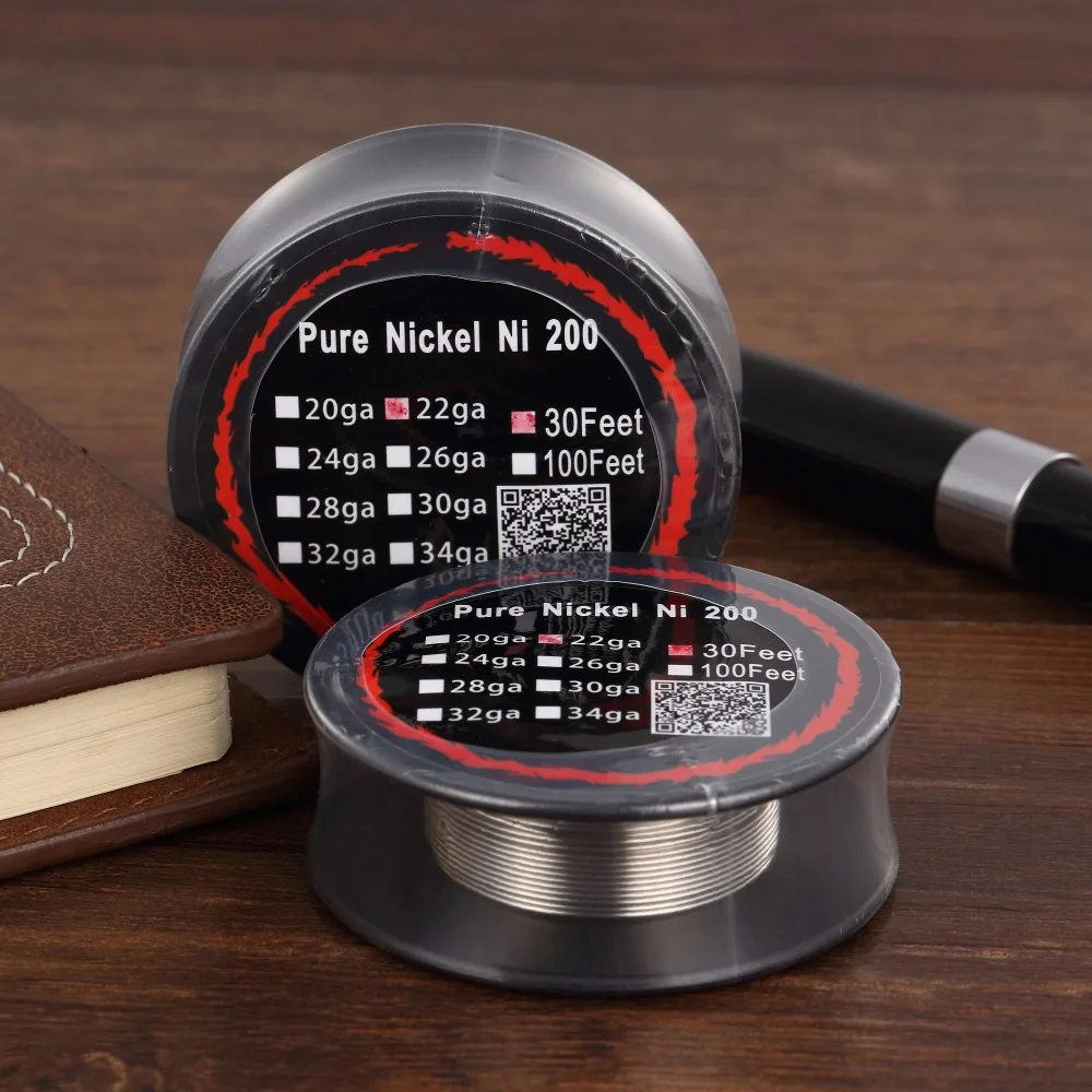 PURE NICKEL Ni200 Pure Nickel Wire 100 Feets with 26 Gauges 0.4mm Spool