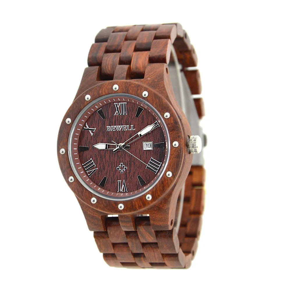 BEWELL WOODEN WATCH
