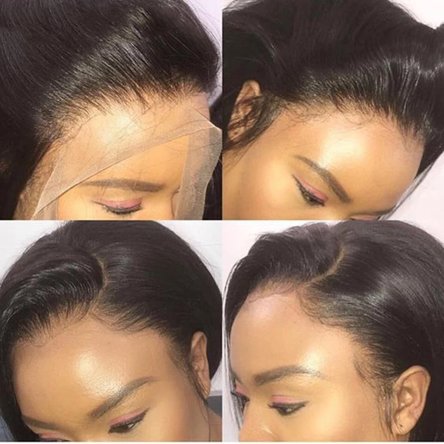 Lace Front Human Hair Wig Pre Plucked With Baby Hair Ably Malaysian Straight Human Hair Lace Wig For Women Remy Glueless Wigs