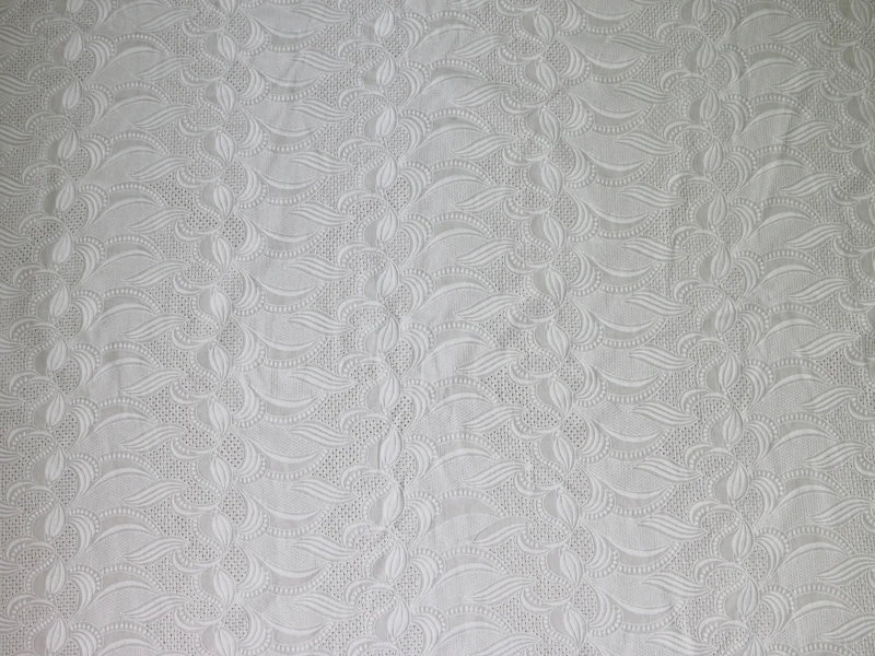 Натуральный белый хлопок вышивка гипюр кружевная ткань 1 ярд* 132 см