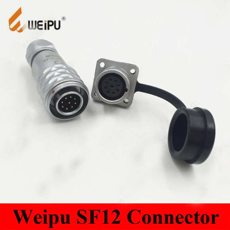 

Original Weipu SF12 IP67 Connector SF12 2 3 4 5 6 7 9 Pin Cable Connector Plug Square Flange Socket Waterproof SF1210/P SF1213/S