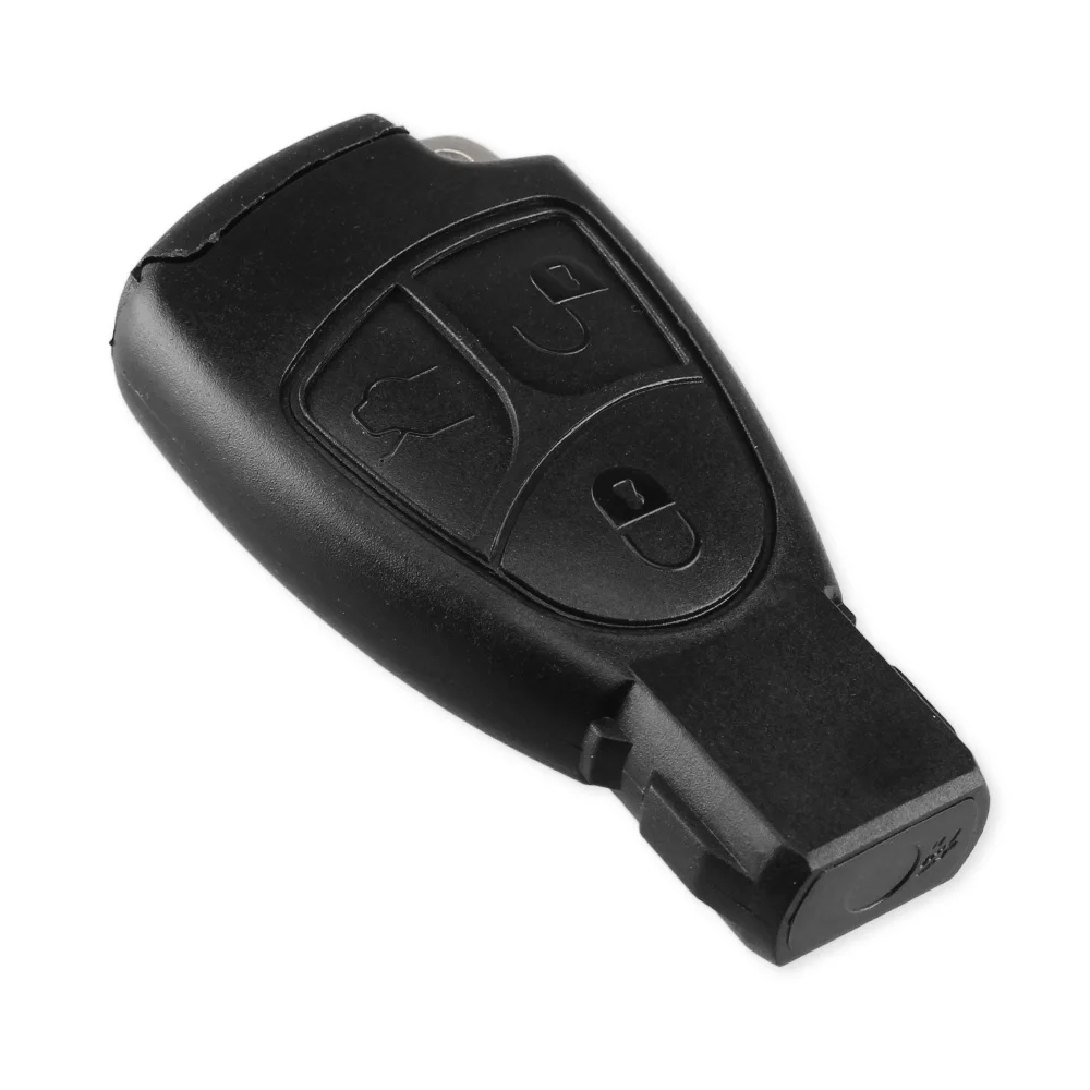 KEYYOU 3 кнопки дистанционного автомобиля брелок чехол для Mercedes Benz MB C E ML S SL SLK CLK AMG Мягкая замена оболочки+ держатель батареи