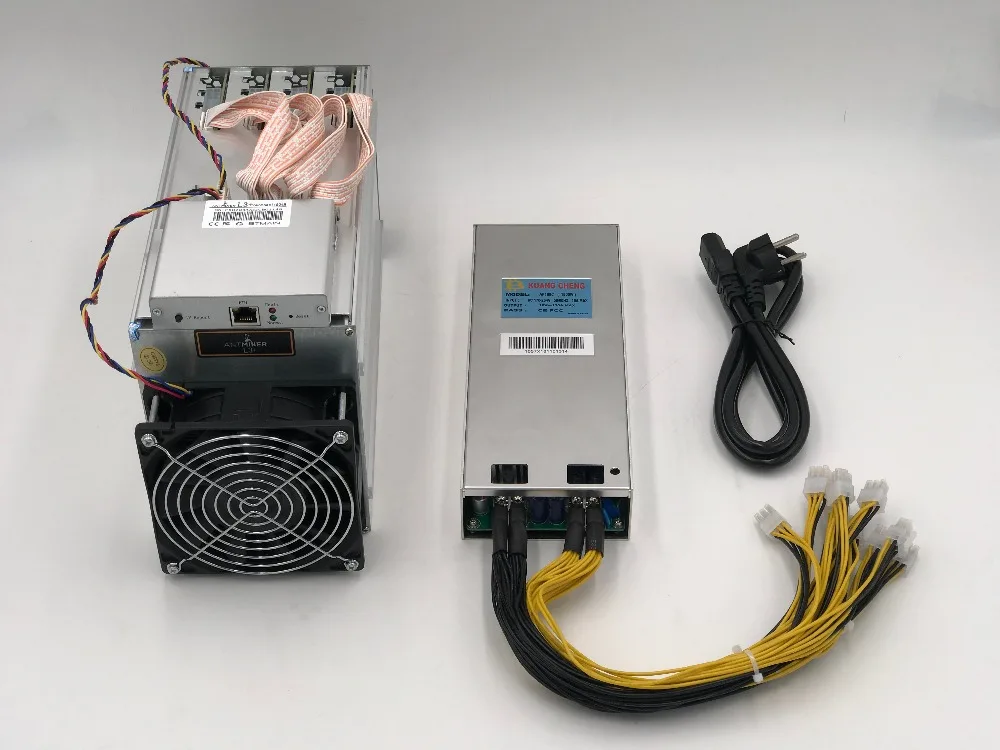 KUANGCHENG пятно ASIC чип шахтер ANTMINER L3 + LTC 504 м scrypt шахтер LTC Добыча машины 504 м 800 Вт на стене лучше чем ANTMINER L3