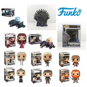 Funko POP Game of Thrones Snow Daenerys Targaryen Drogon Ghost Tyrion Lannister 10cm PVC Action Figures Collection Model Toys