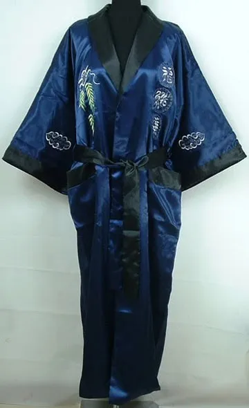 Robe De Cetim Chinês Tradicional Sleepwear Kimono
