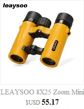 LEAYSOO 10X50 Professional Binocular Waterproof Low light level night vision Moonpit in sight Telescope NO infrared