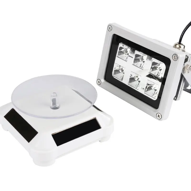 

60W UV Resin Solidify Photosensitive Curing Light Solar Powered Rotary Display Stand Turntable Kit for SLA DLP 3D Printer Part