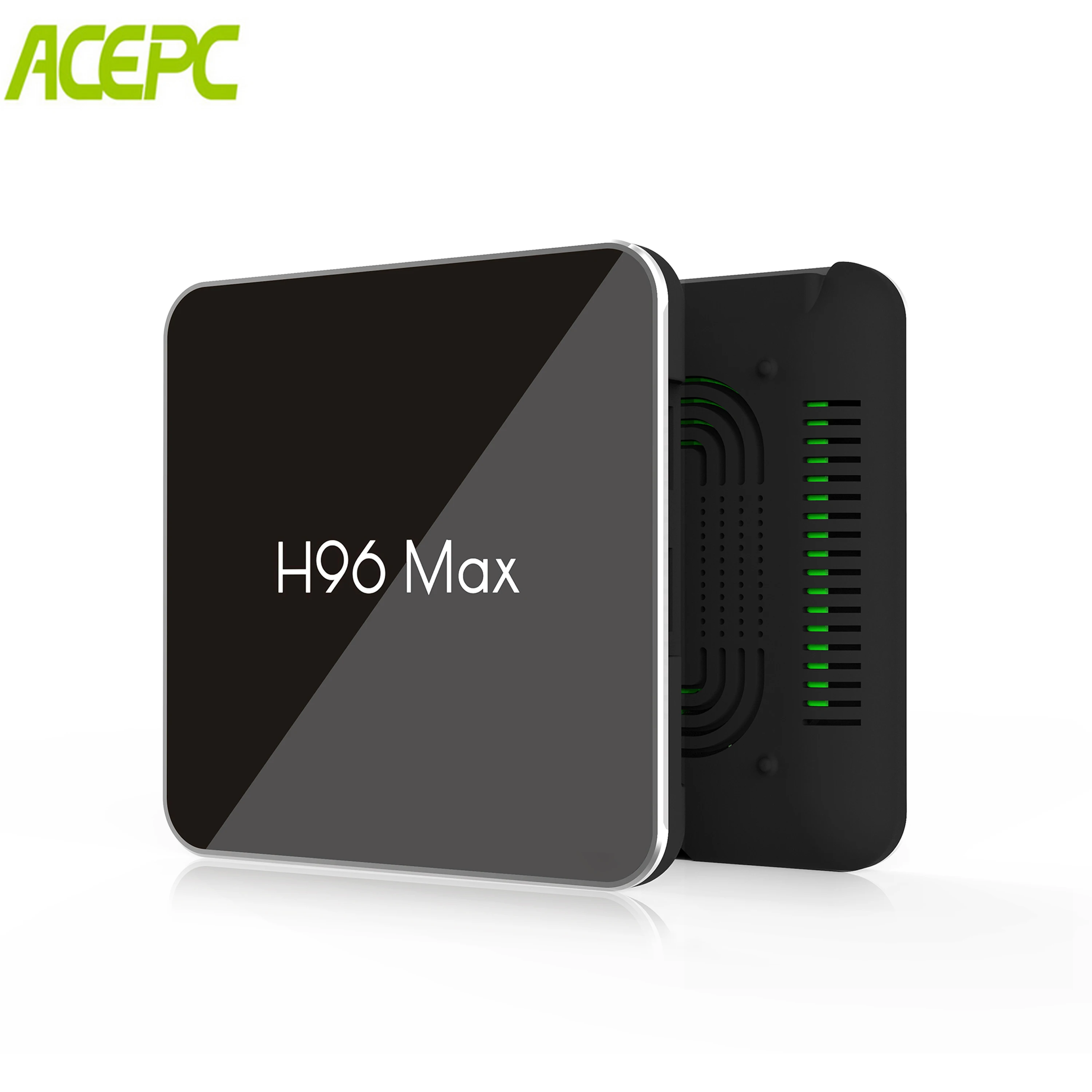 Android 8.1H96 Max X2 Smart ТВ Box Amlogic S905X2 LPDDR4 4 ядра 4 ГБ 32 ГБ, 64 ГБ и 2,4G и 5 ГГц Wi-Fi с Google Voice удаленного