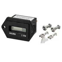 ЖК-дисплей счетчик моточасов DC12V/24 В для любого двигателя Морской квадроцикл снегоход лыжа двигателя Байк скутер мотоцикл велосипед ямы трактор
