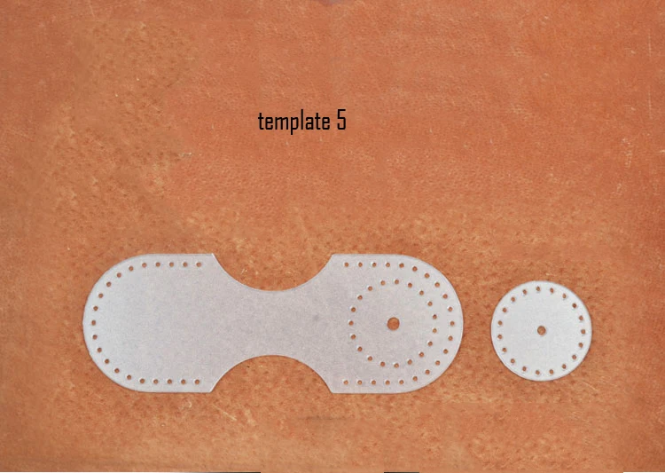 DIY leather craft sewing pattern key ring pvc template set 4 sets/lot