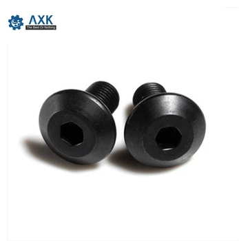 

10/20Pcs M5 M6 M8 Black Hypotenuse Flat Head Hex Drive Screw Down Side Furniture Screws