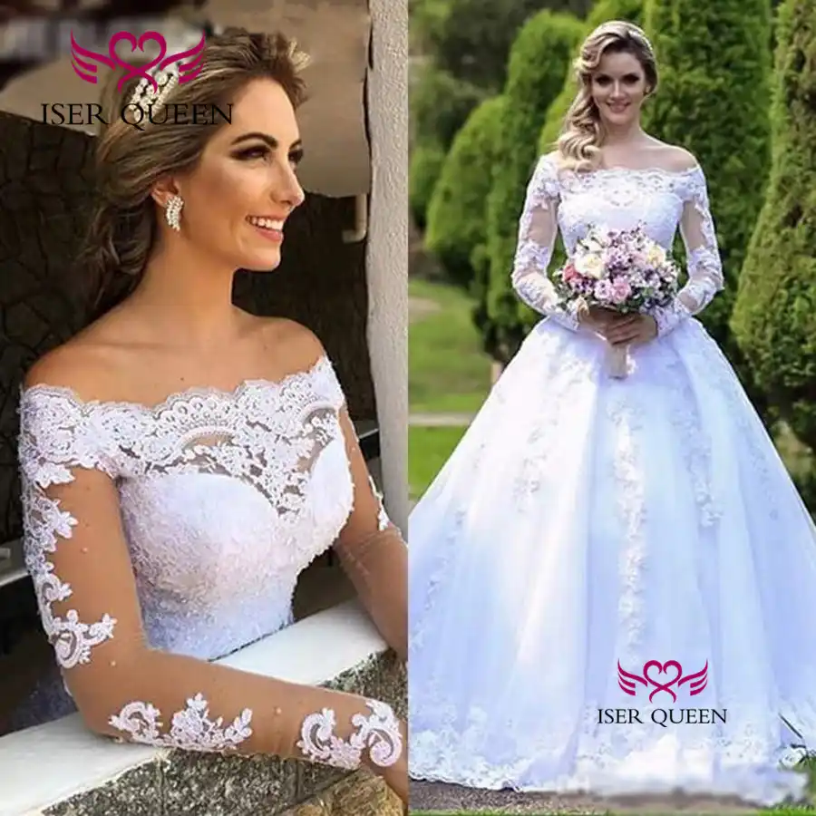 Pure white wedding gowns Clearance