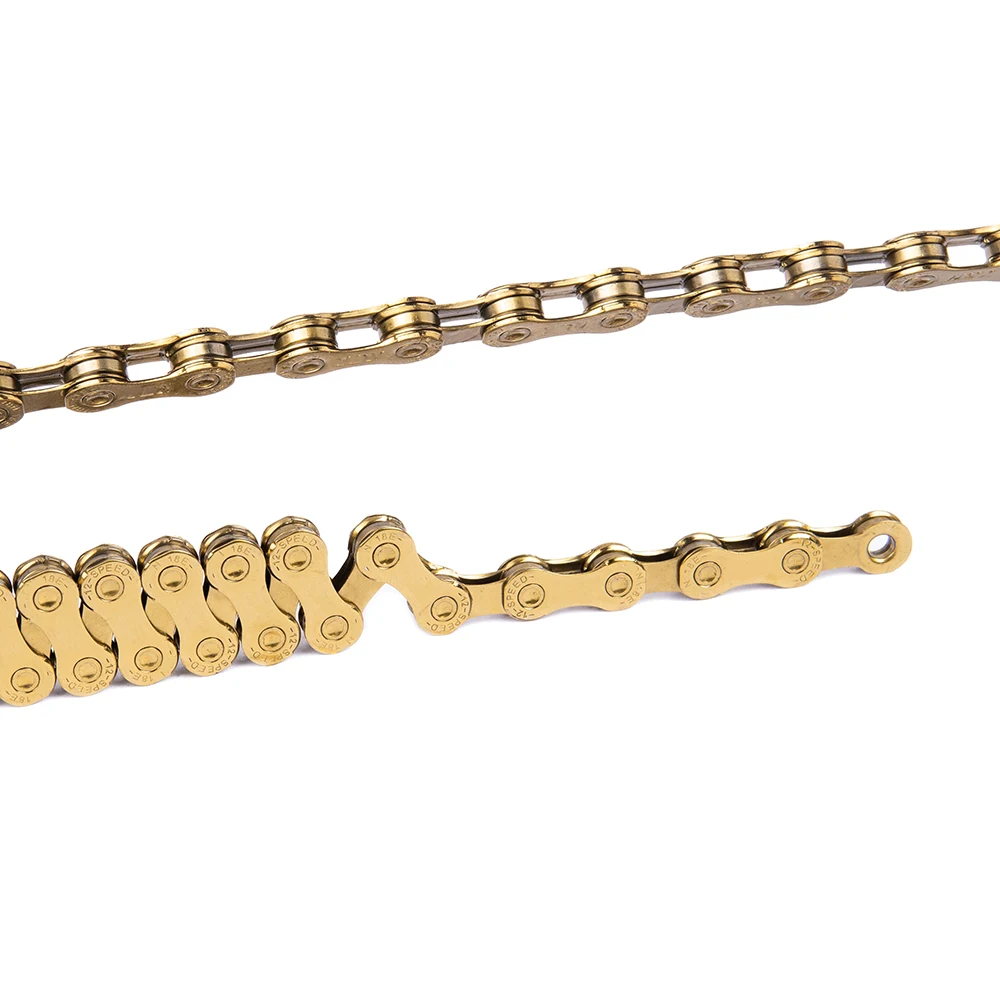Excellent ZTTO 12 Speed MTB Bike Gold Chain 126L 126 Links 1X12 System Power Lock Connector Missing Link Included For Mountain Bicycle 1