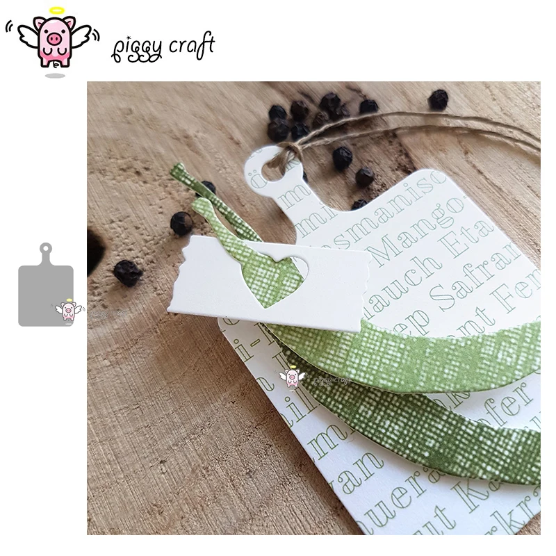 

Piggy Craft metal cutting dies cut die mold Note tag Scrapbook paper craft knife mould blade punch stencils dies