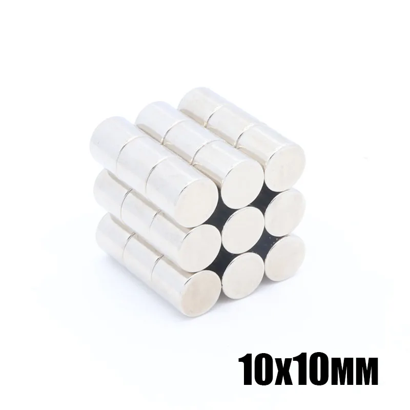 

50pcs 10x10 mm Neodymium Disc Magnets Super Strong Powerful Rare Earth 10mm x 10mm Small Round Magnet