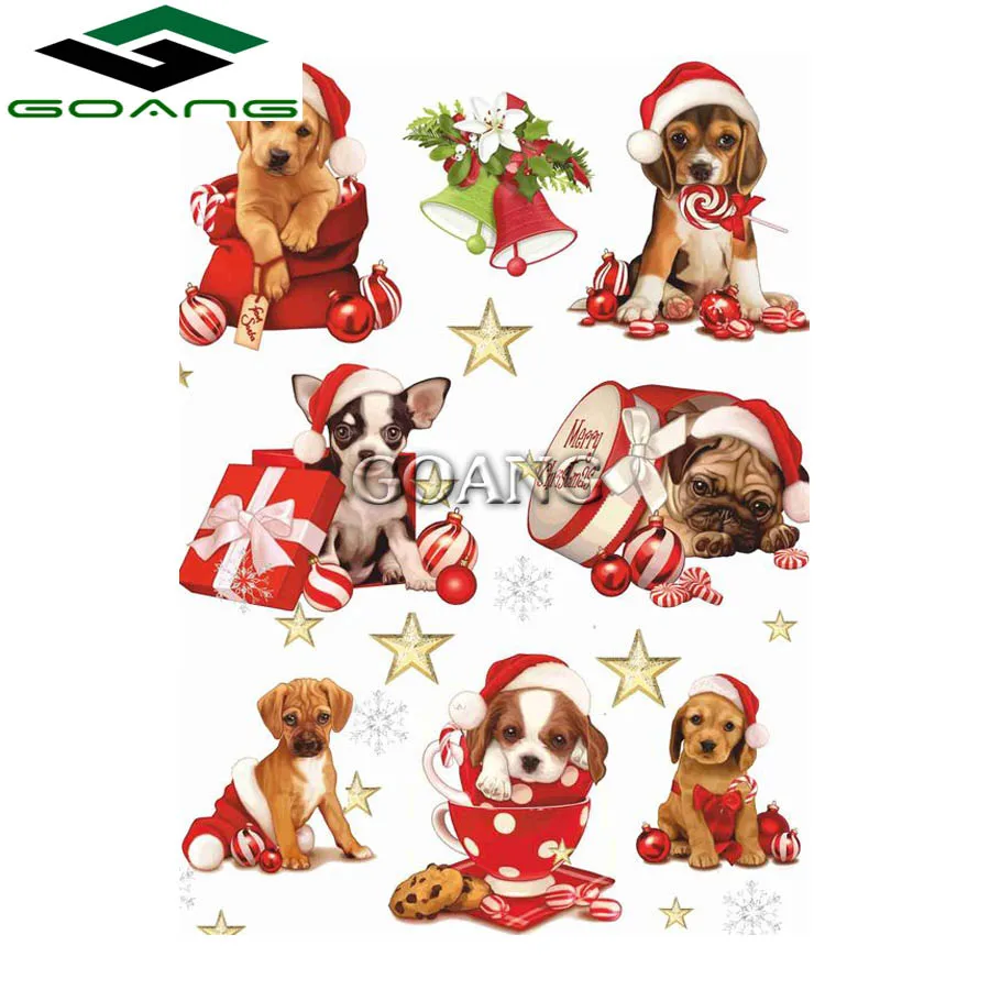 

diy diamond embroidery animal diamond cross stitch full square diamond mosaic diamond painting dog christmas decoration