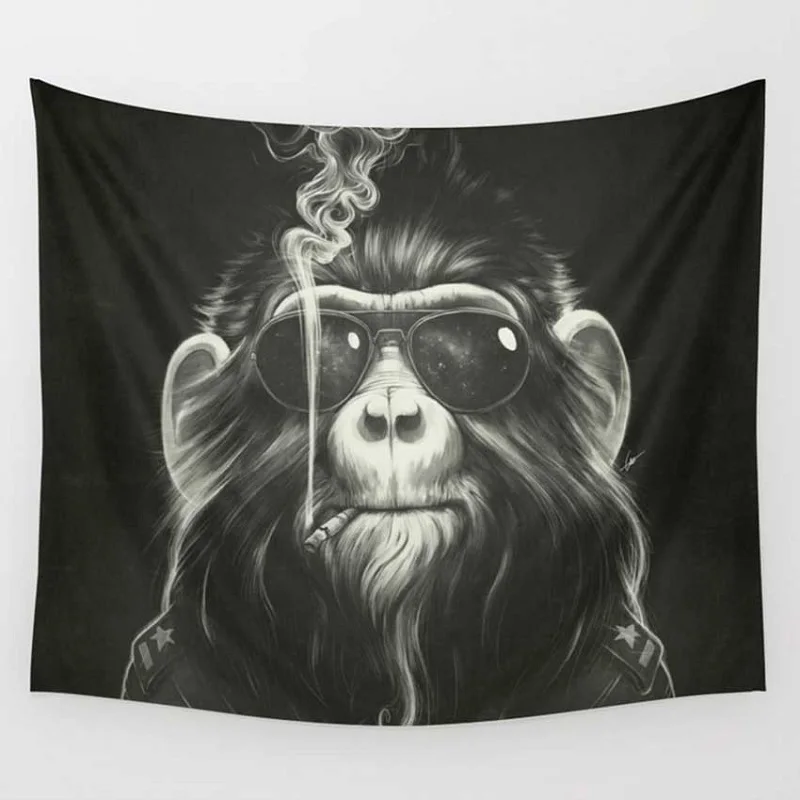 

Creative Animals Mural Tapestry Scenery Printed Wall Blankets Beach Towel Decoration Wall Tapestry Wall Hanging Mandala Blanket