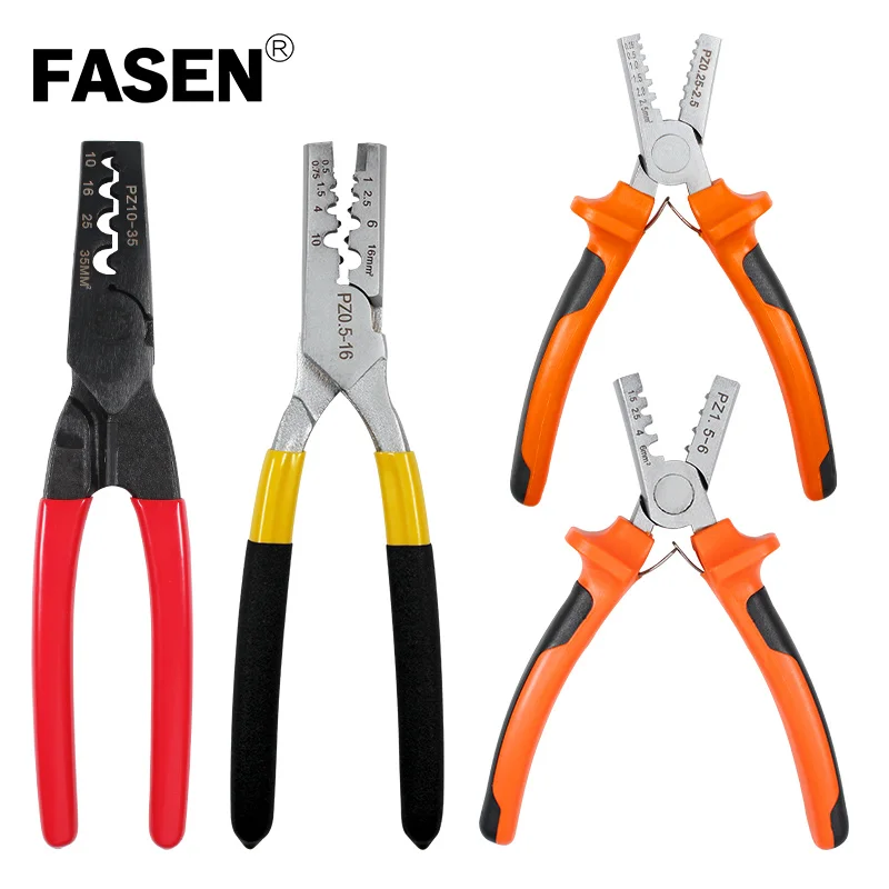 

pz 0.25-16 germany style small electrical crimping tube terminals plier crimp sleeve tube terminal kit hand crimping tool