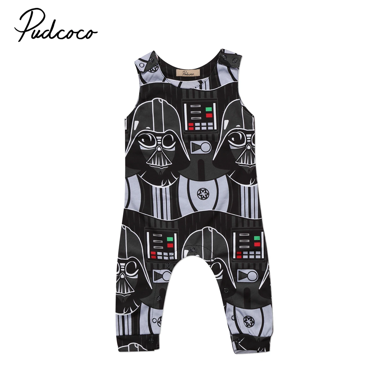Летняя одежда для малышей Одежда для новорожденных мальчиков хлопковый Детский комбинезон без рукавов спортивный костюм От 0 до 3 лет