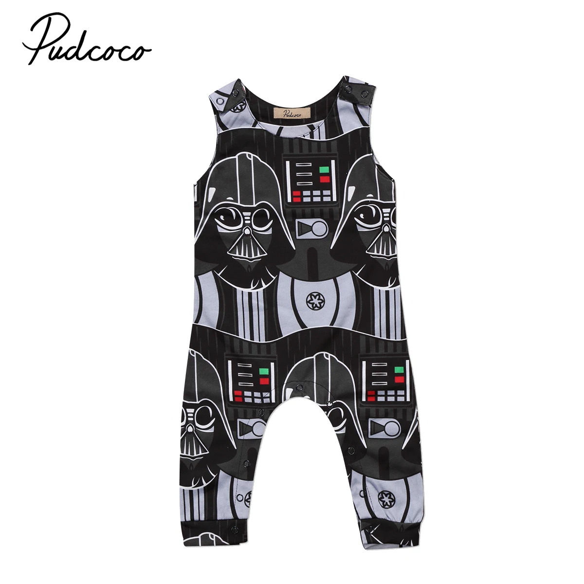 

2019 Baby Summer Clothing Newborn Toddler Kids Boy Clothing Sleeveless Cotton Romper Jumpsuit Outfit Playsuits Clothes 0-3Y